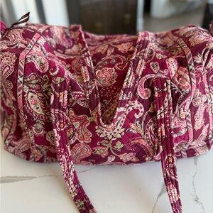 Vera Bradley Elegant Paisley Travel Bag-Large Duffle